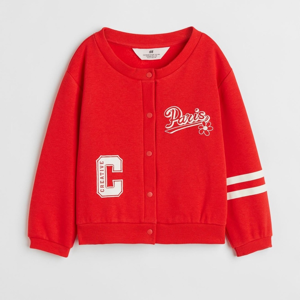 Sweatshirt cardigan
